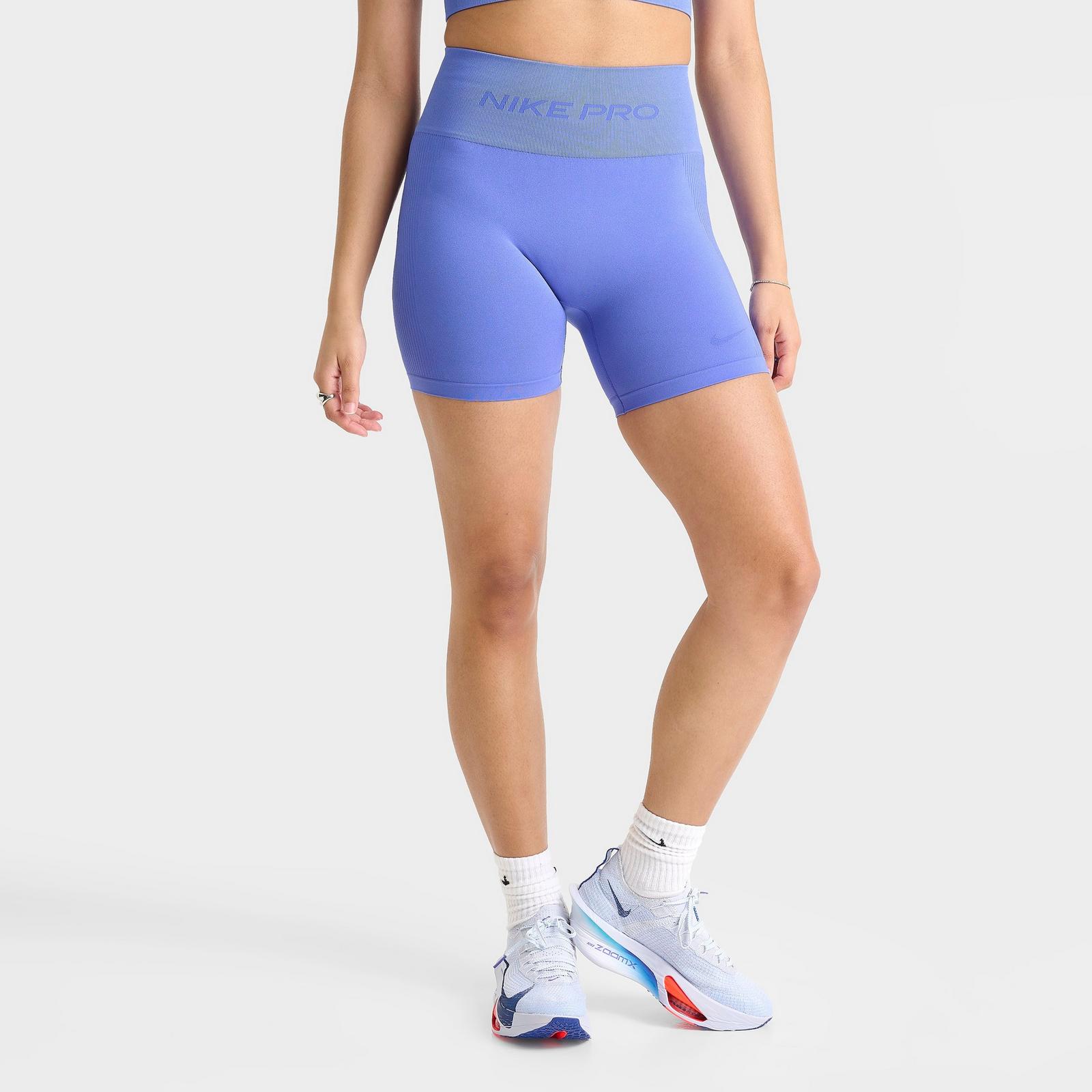 Women's Nike Pro Seamless Dri-FIT High-Waisted 5" Biker Shorts - Sapphire
