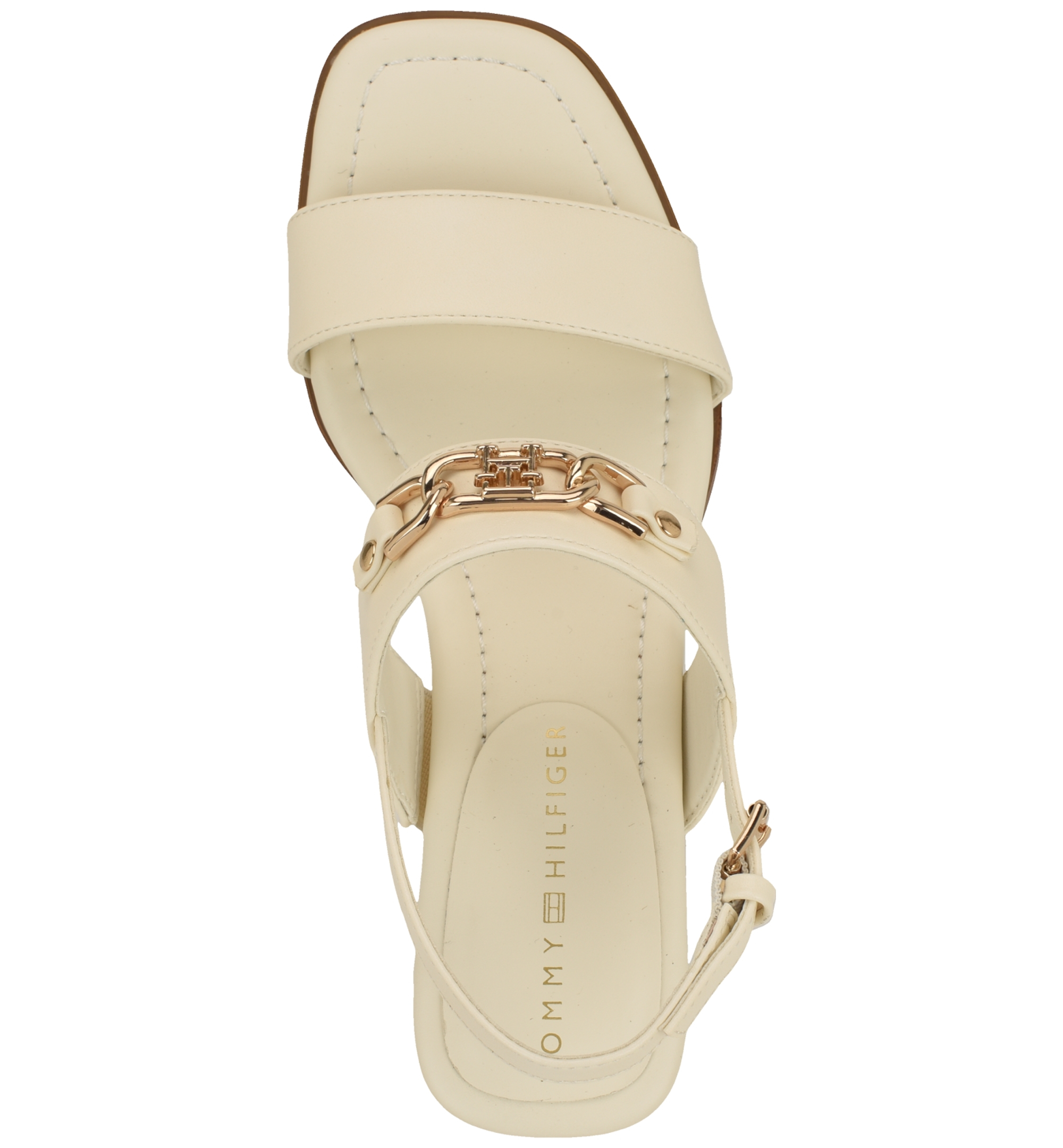 Tommy Hilfiger Women's Mhena Block Heel City Sandal - Ivory
