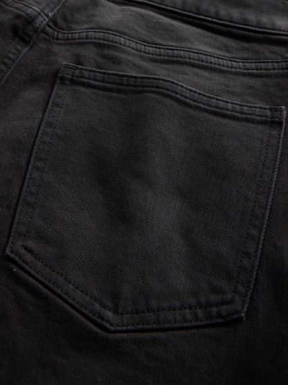 High Rise '90s Slim Straight Jeans - Black wash