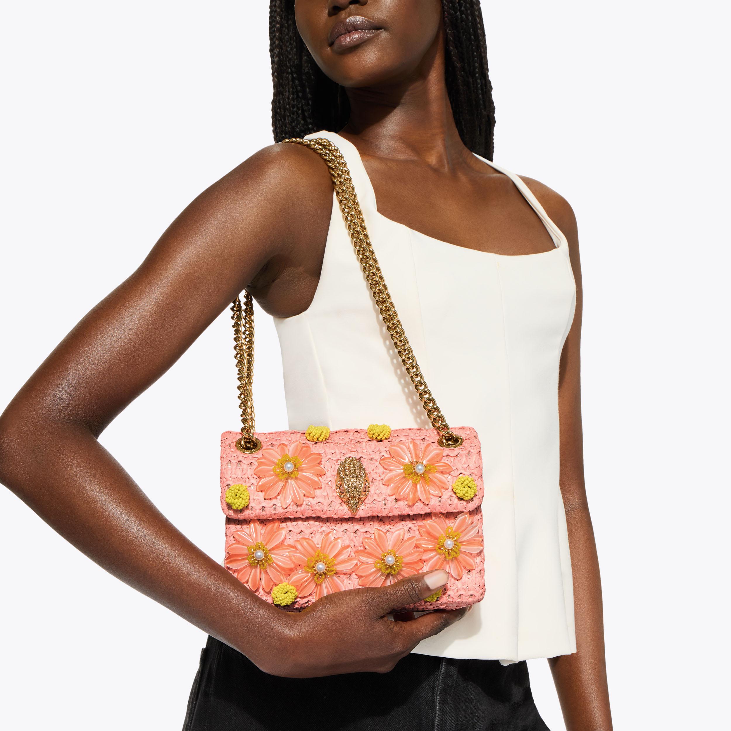 Kurt Geiger London Mini Raffia Kensington Bag - Multi Colored - view 2