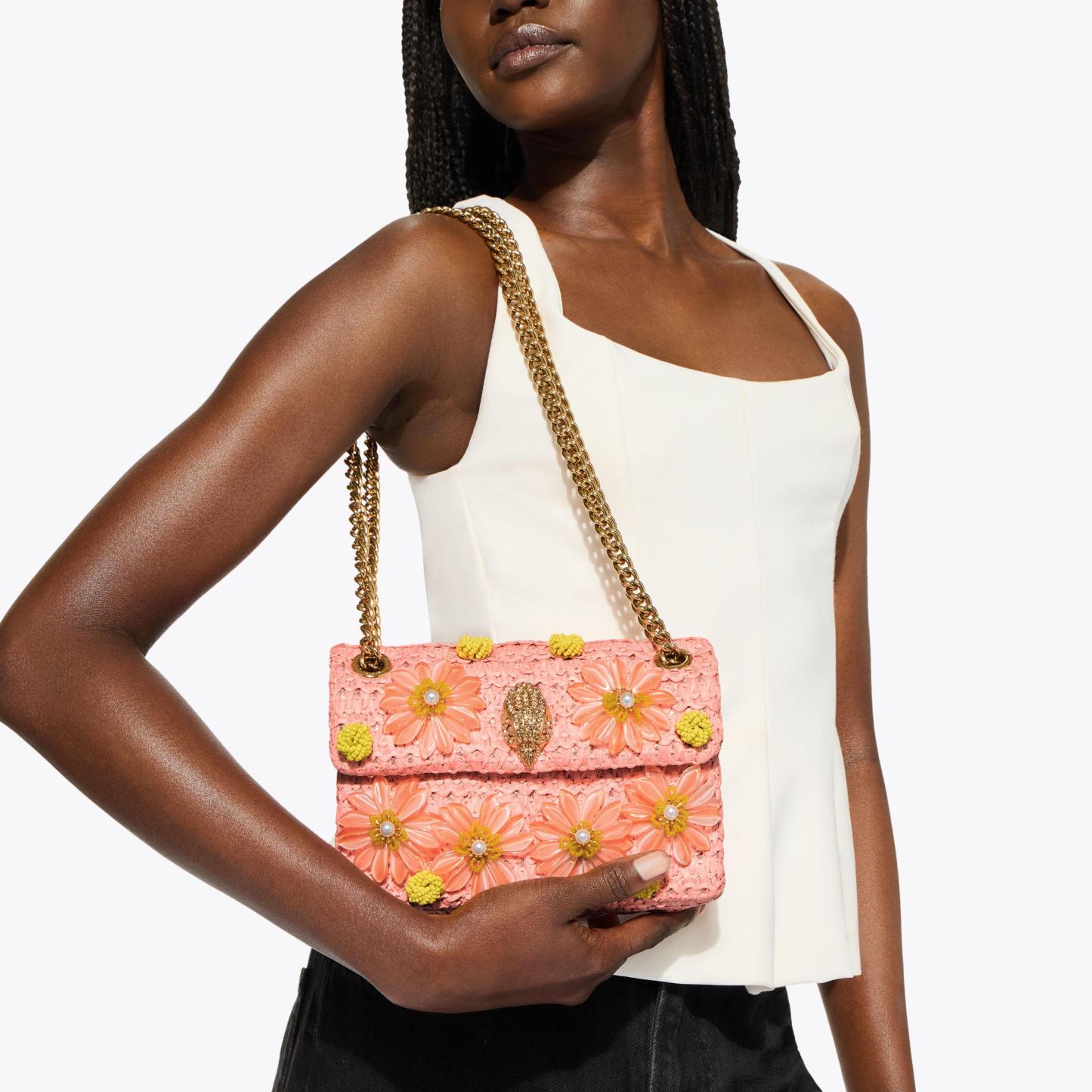 Kurt Geiger London Mini Raffia Kensington Bag - Multi Colored - view 2