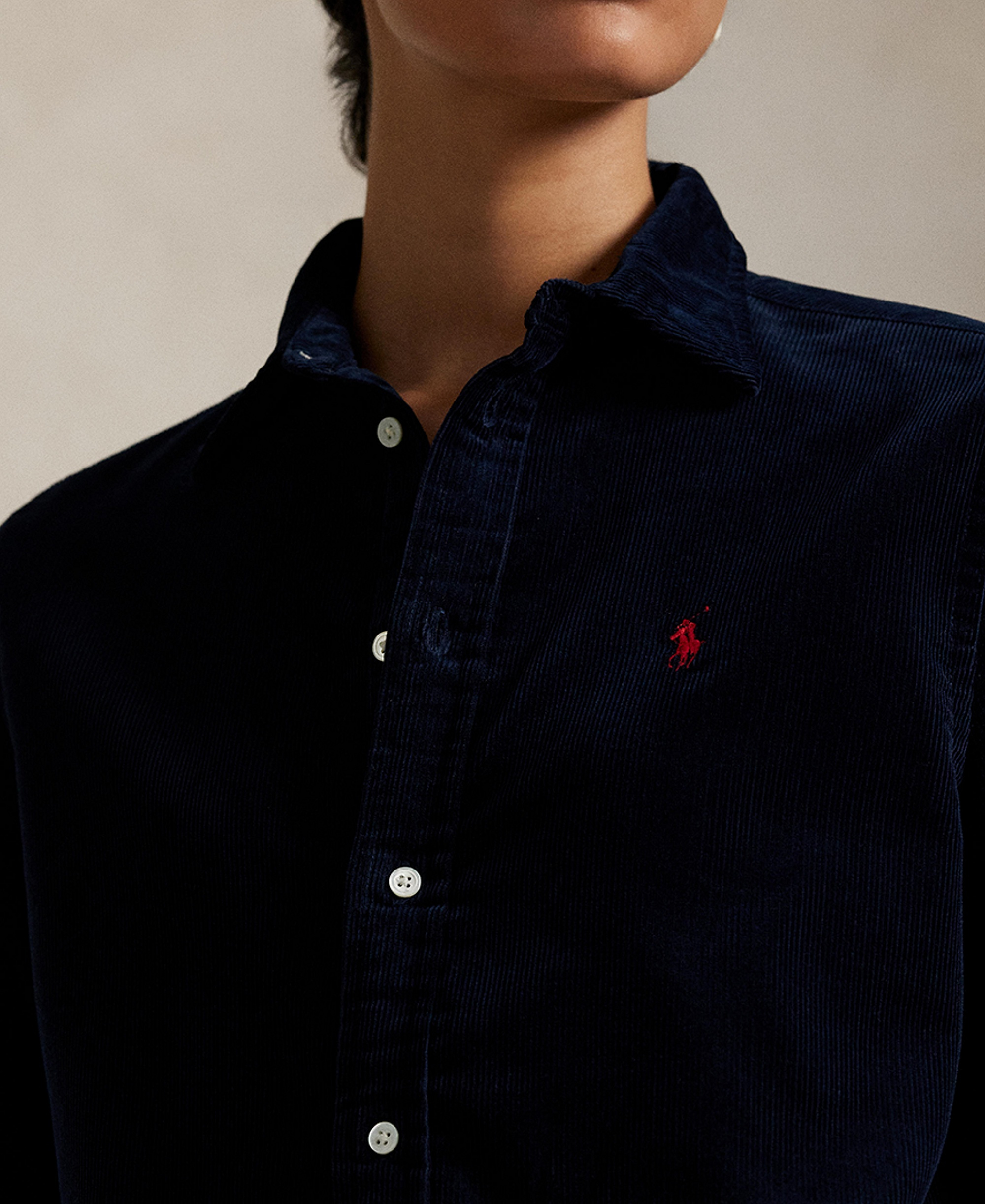 Polo Ralph Lauren Women's Classic-Fit Cotton Corduroy Shirt - Navy