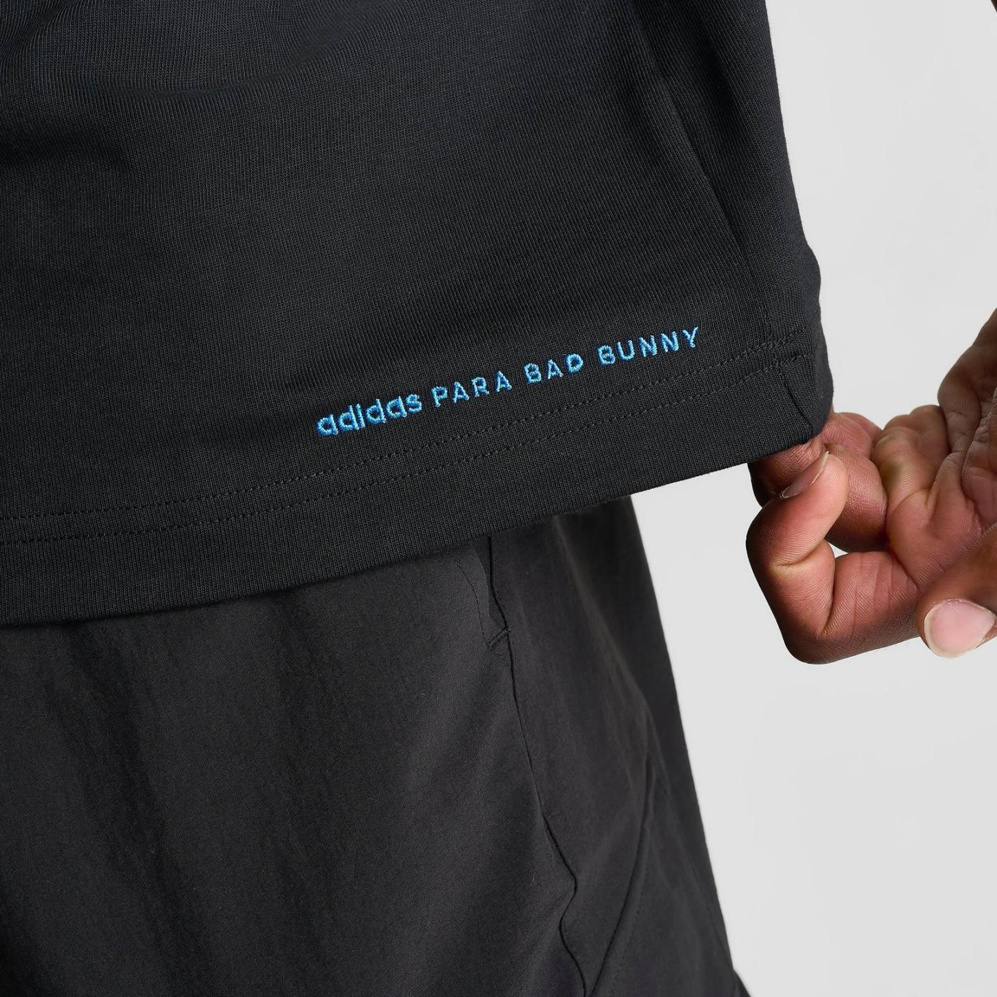 adidas Originals x Bad Bunny DTmF Tokyo Graphic Oversized Heavyweight T-Shirt - Black - view 6