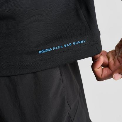 adidas Originals x Bad Bunny DTmF Tokyo Graphic Oversized Heavyweight T-Shirt - Black - view 6