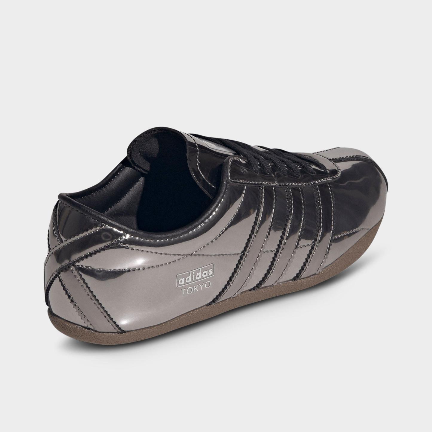 Women's adidas Originals Tokyo Casual Shoes - Part 1 - Core Black/Core Black/Silver Metallic - Back view