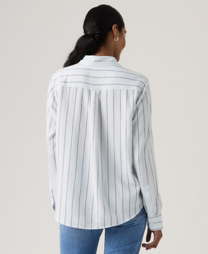 Levi's Women's Striped Point Collar Shirt - Daisy Stripe