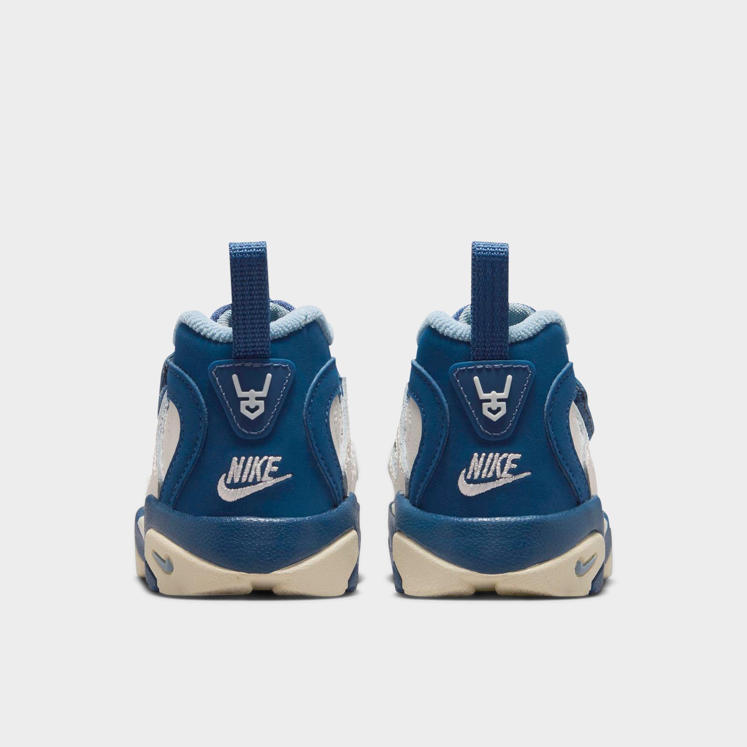 Kids' Toddler Nithtke Diamond Turf 2 Casual Shoes - Sail/Mystic Navy/Blue Grey/Metallic Gold - Back view