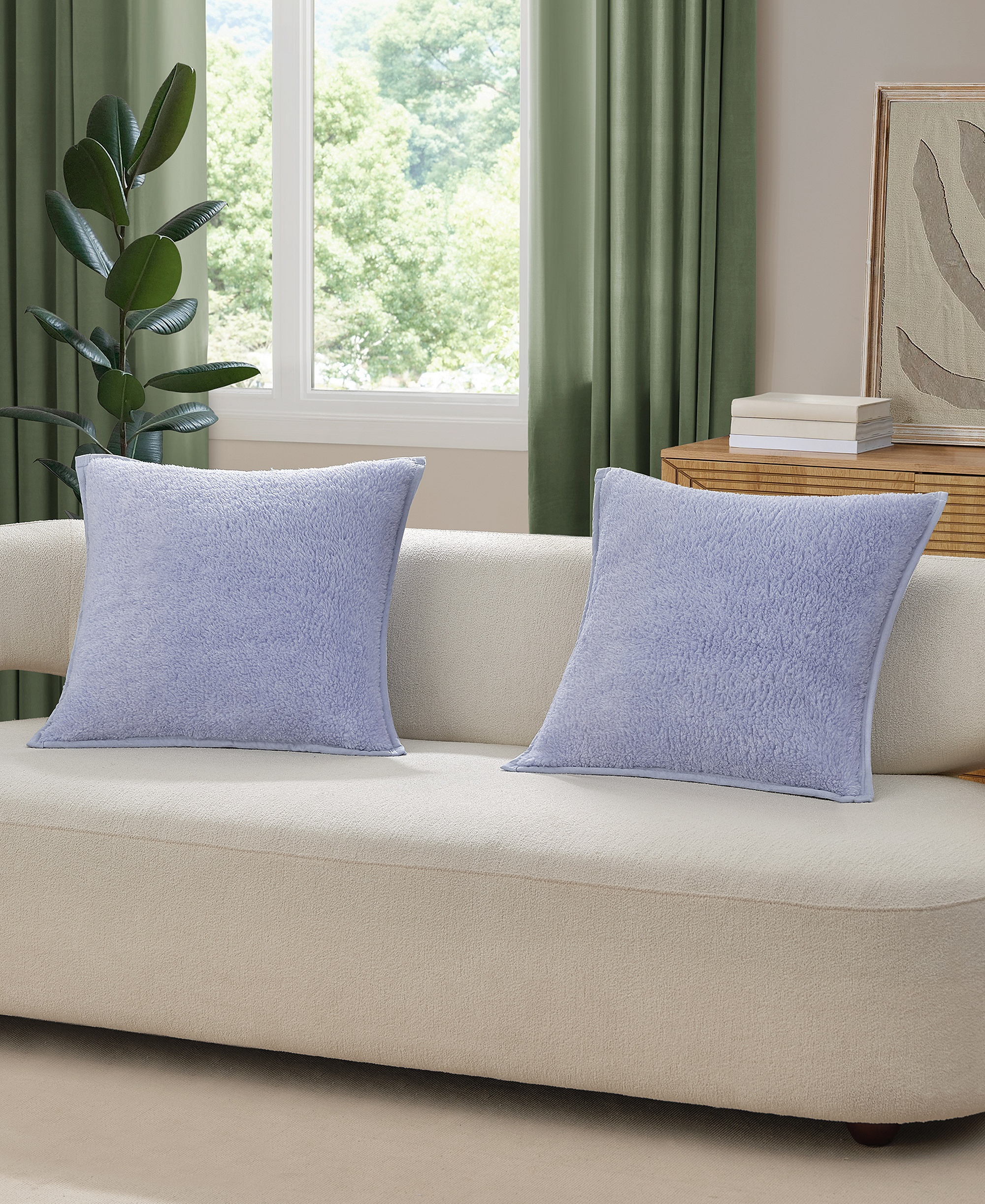 UGG® Classic UGGfluff 2-Pack Decorative Pillows, 20" x 20" - Misty Wisteria