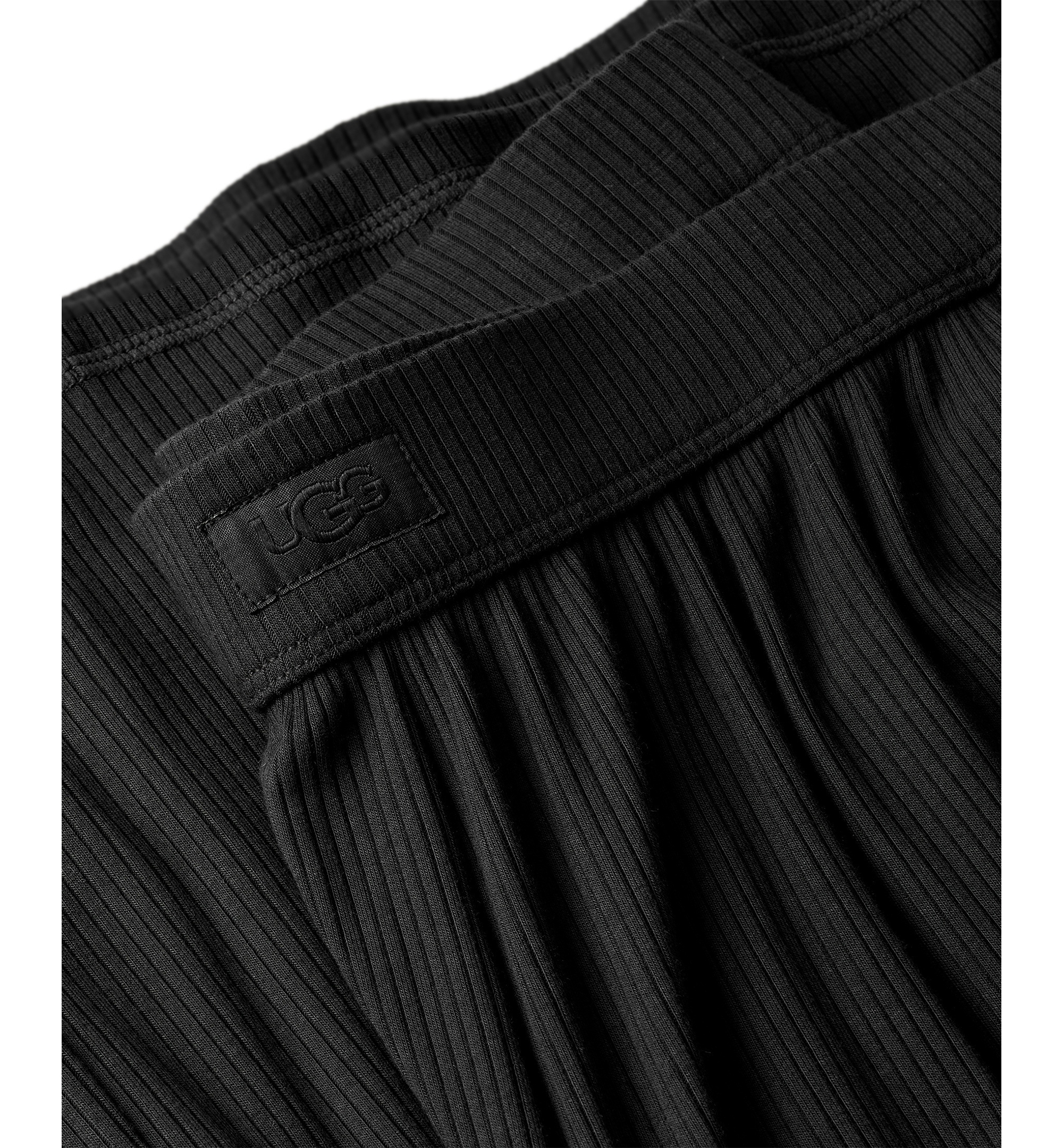 UGG Women's Imogen Wide-Leg Rib Pants - Black
