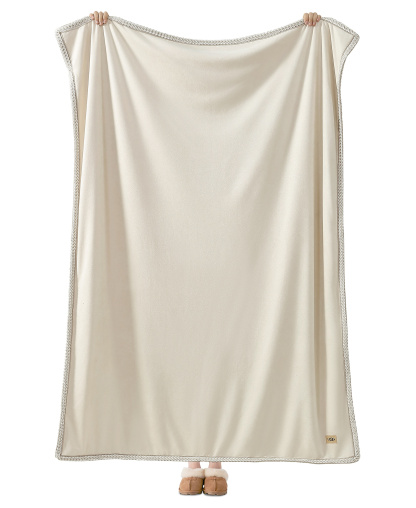 Kirkwood UGG Braid Throw, 50" x 70" - Birch