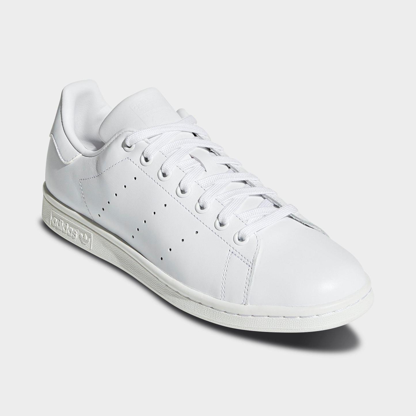 Men's adidas Originals Stan Smith Casual Shoes - Cloud White/Cloud White/Cloud White - Both shoes facing left