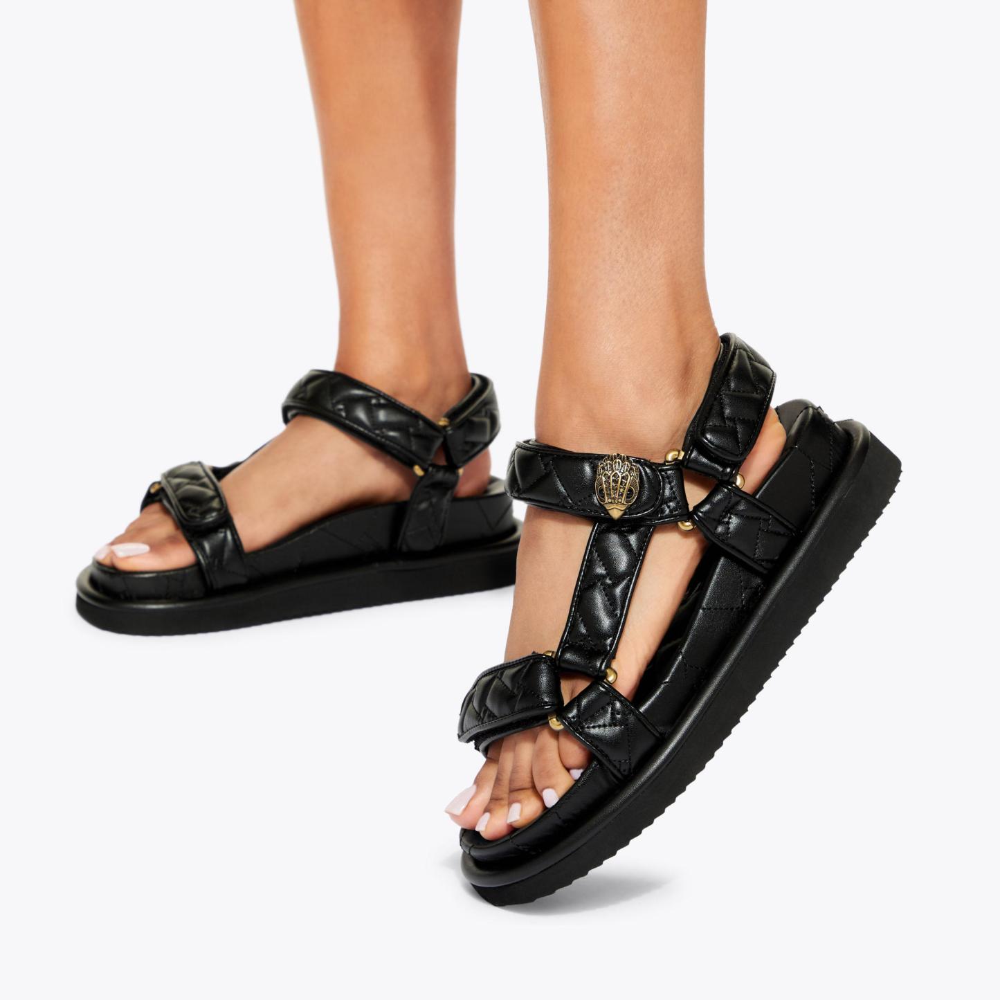 Kurt Geiger London Orson Velcro Sandal - Black - view 2