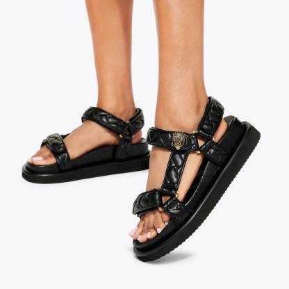 Kurt Geiger London Orson Velcro Sandal - Black - view 2