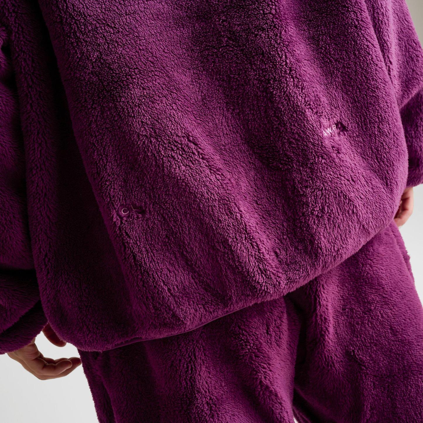 Nithtke NOCTA Chalet Full-Zip Polar Top - Bordeaux/Light Bordeaux