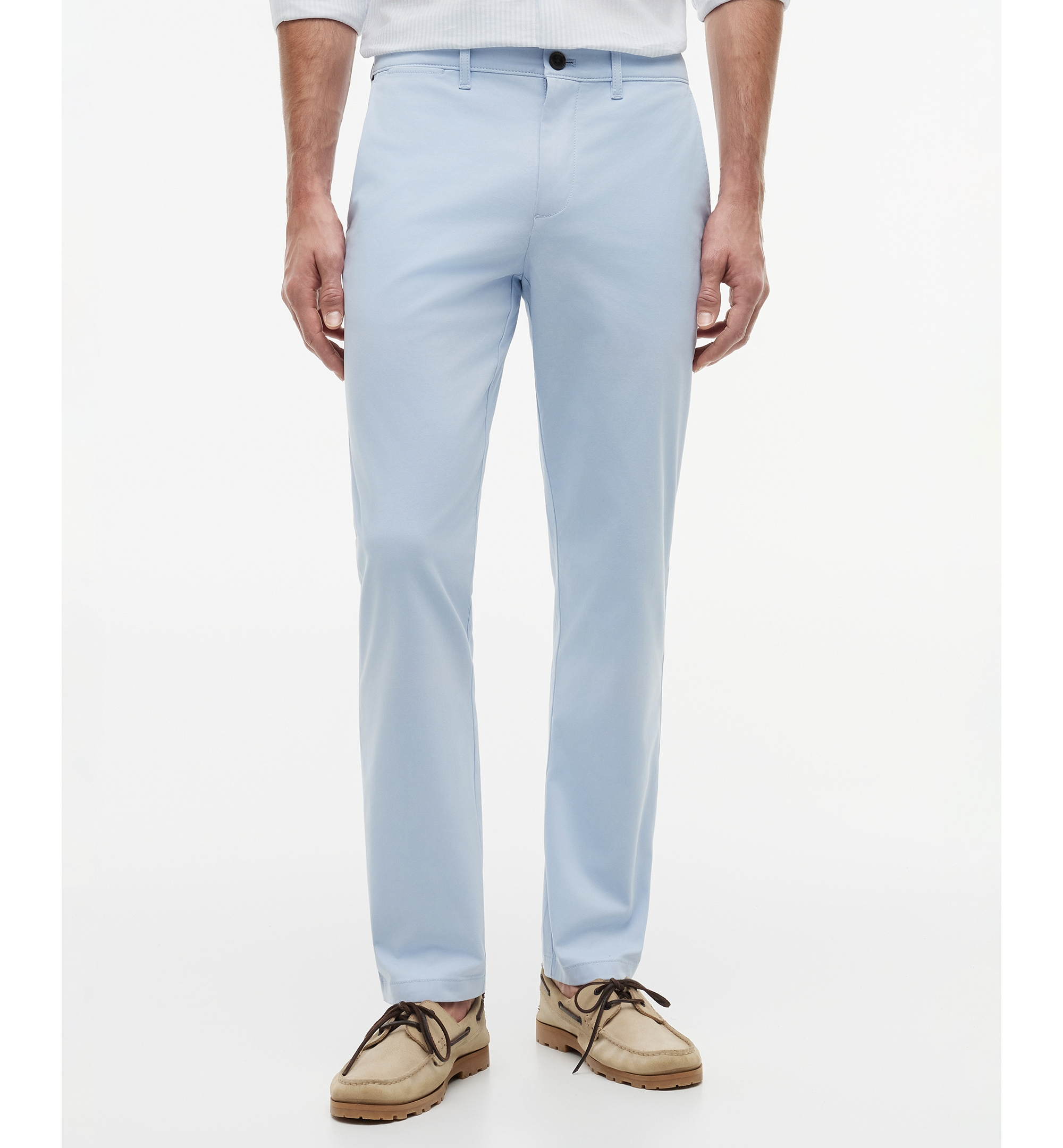 Tommy Hilfiger Men's Slim-Straight Fit Stretch Chino Pants - Breezy Blue