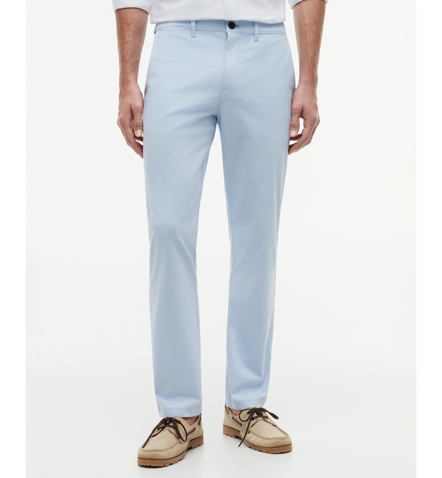 Tommy Hilfiger Men's Slim-Straight Fit Stretch Chino Pants - Breezy Blue
