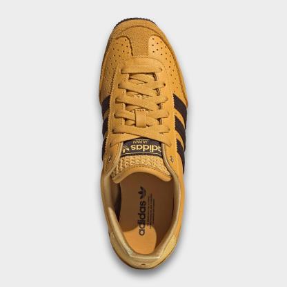Women's adidas Originals Japan Casual Shoes - Part 1 - Preloved Yellow/Aurora Coffee/Gold Metallic - Top view