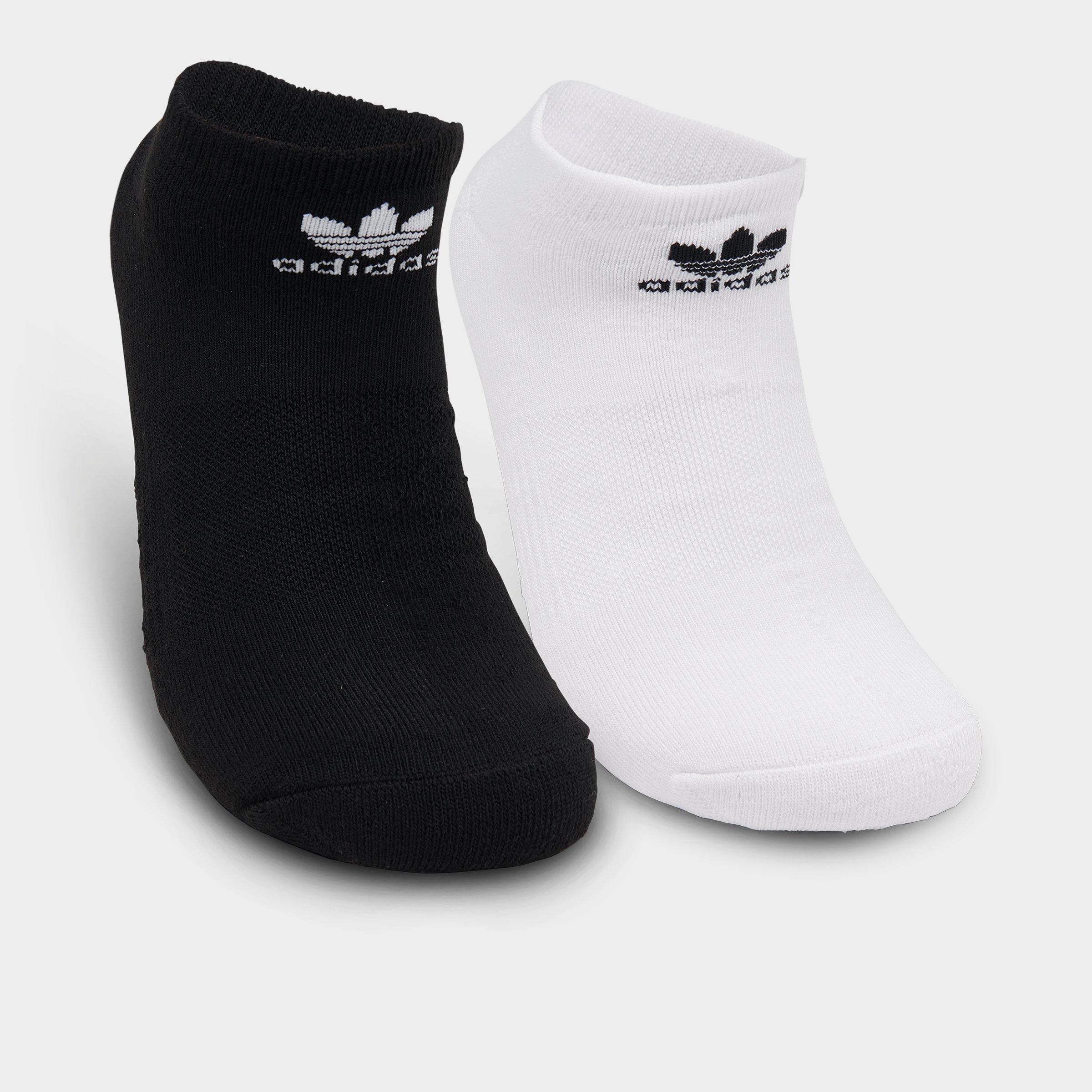 Men's adidas Originals No-Show Socks (6-Pack) - White/Black