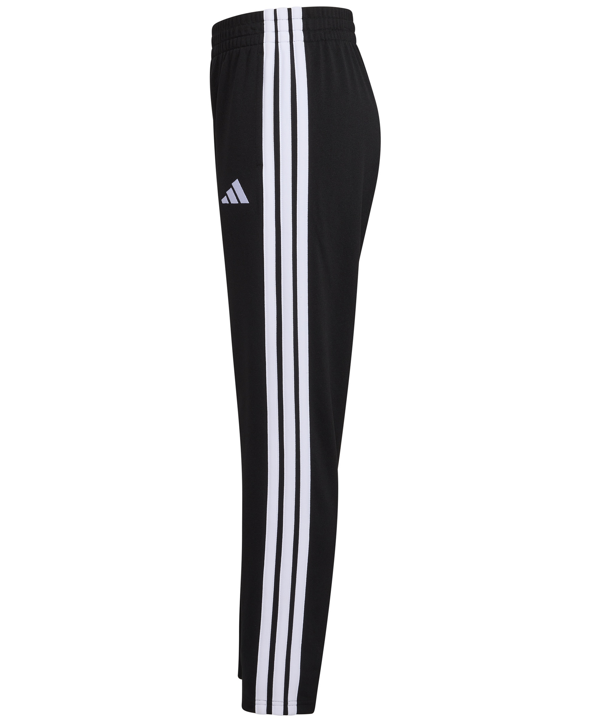 adidas Big Boys Elastic Waistband Tapered Pants - Black