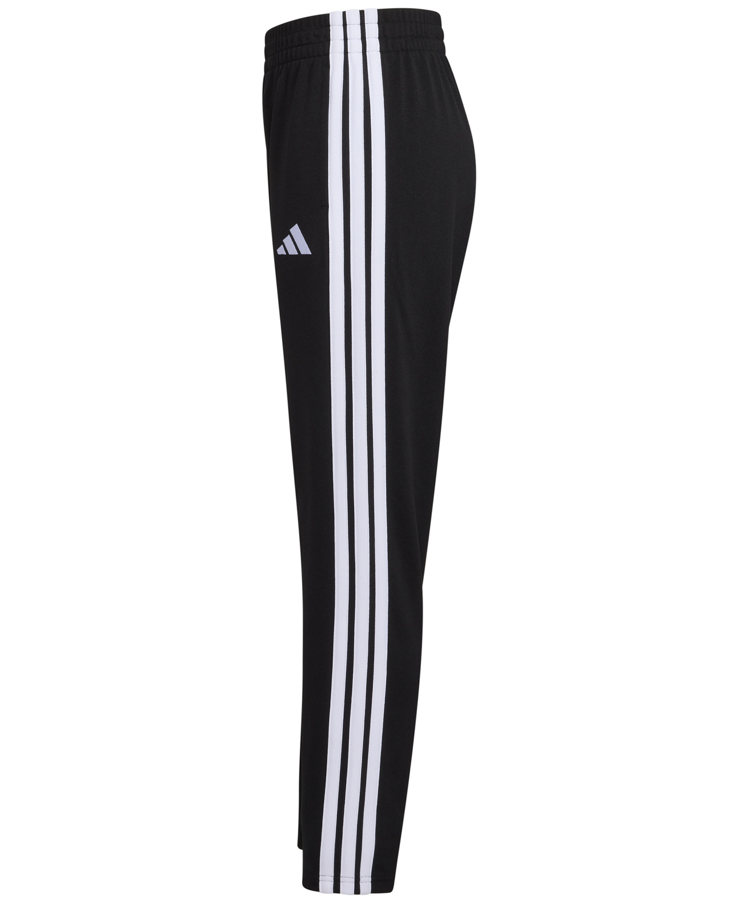 adidas Big Boys Elastic Waistband Tapered Pants - Black
