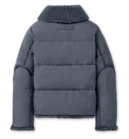 UGG Women's Wylda Oversized-Fit Shawl Collar Puffer Jacket - Eve Blue