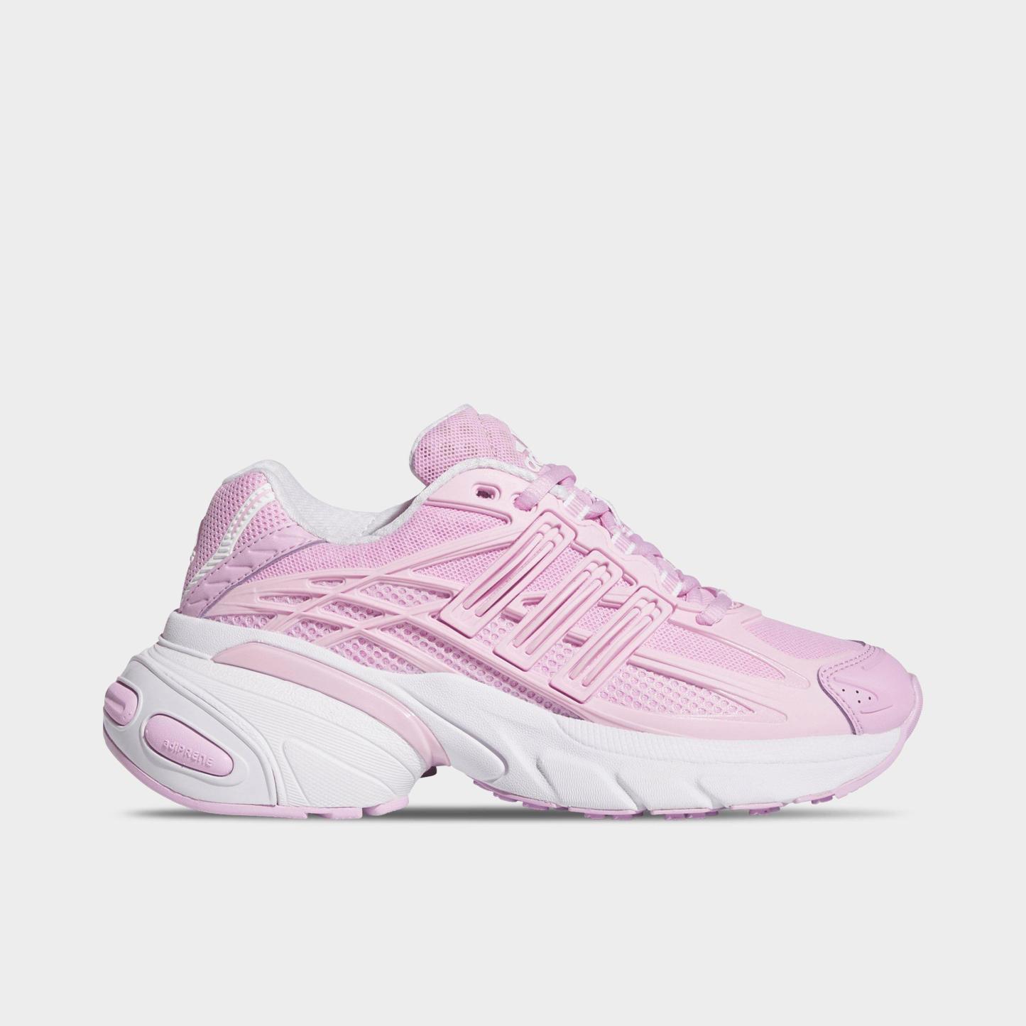 Big Kids' adidas Adistar XLG 2.0 Casual Shoes - Bliss Lilac/Bliss Lilac/White - Left shoe facing left. Outside of the shoe.
