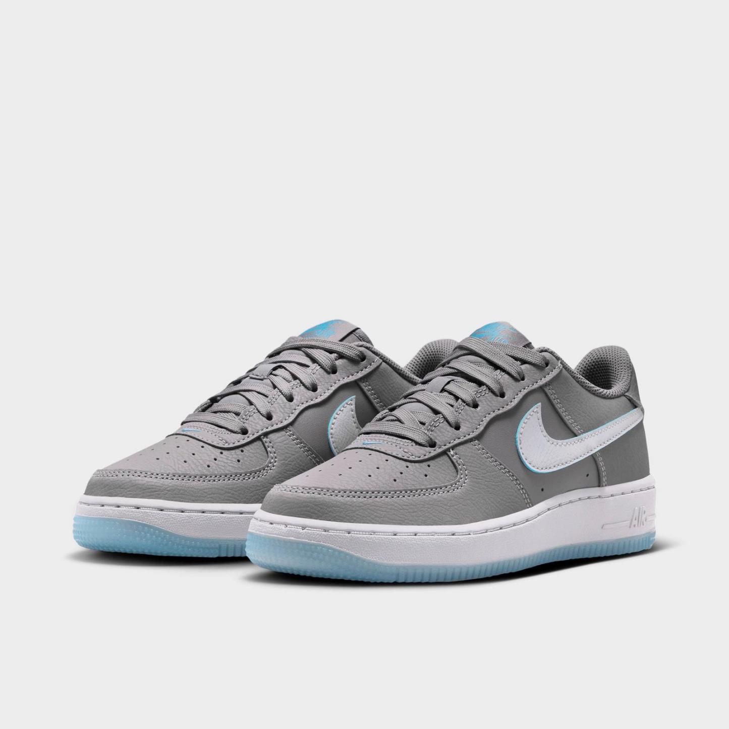 Big Kids' Nike Air Force 1 Low Casual Shoes - Pencil Point/Work Blue/Wolf Grey