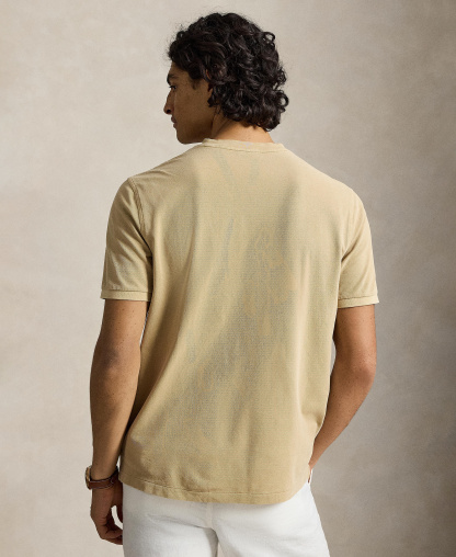 Polo Ralph Lauren Men's Featherweight Mesh Henley Shirt - Vintage Khaki