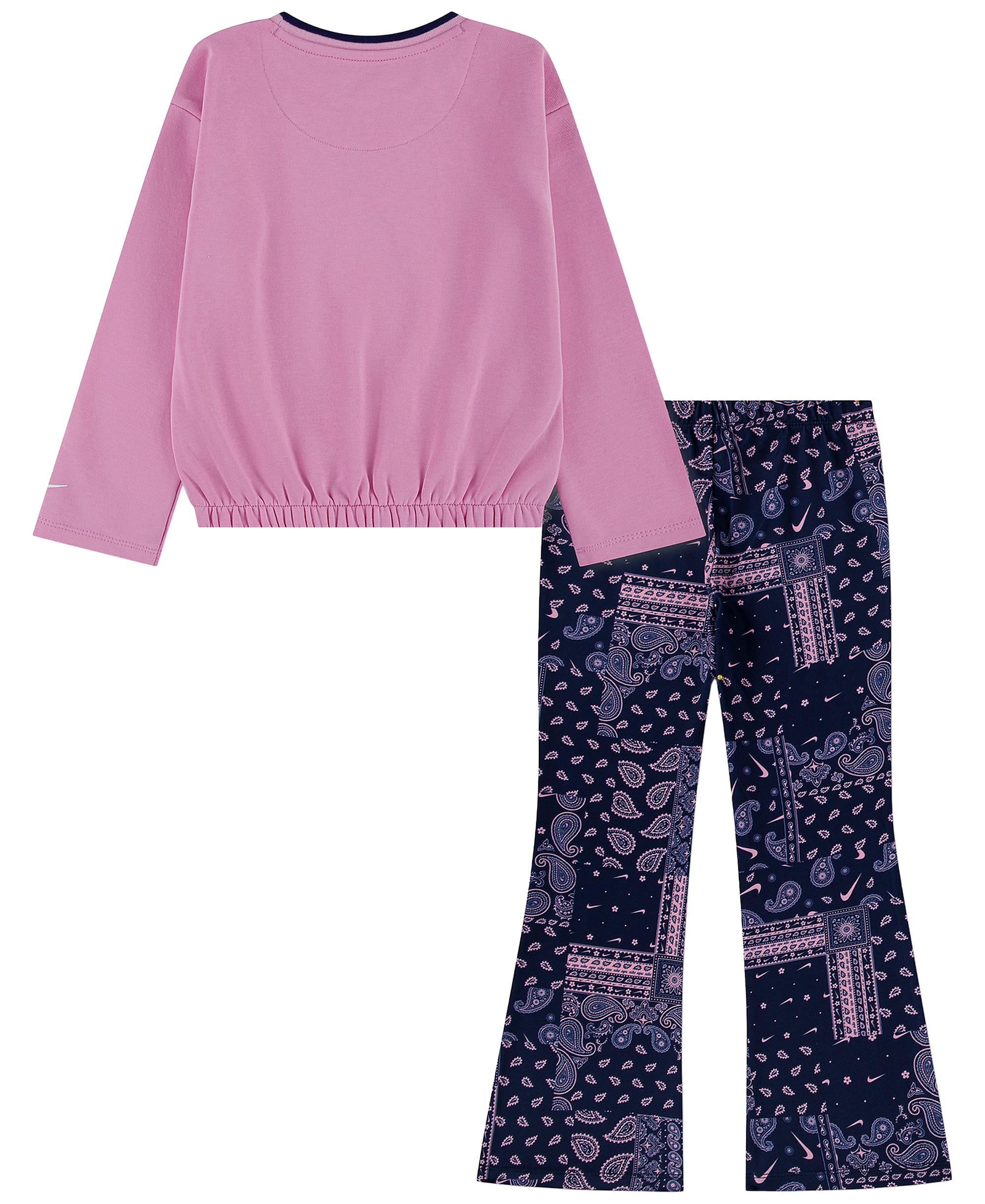 Nike Girls' 4-6X Retro Remix Long-Sleeve Top and Leggings, 2-Piece Set - Pink