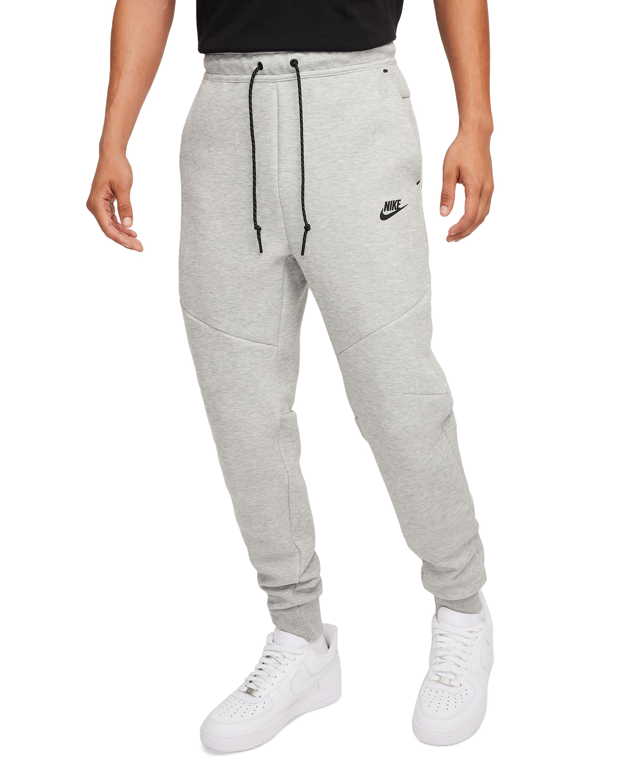 Nike Men's Tech Fleece Drawstring Joggers Pants - Dark Gray Heather/Black
