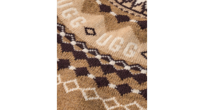 UGG Women's Braylee Uggisle Crewneck Sweater - Coffee Grounds Heather