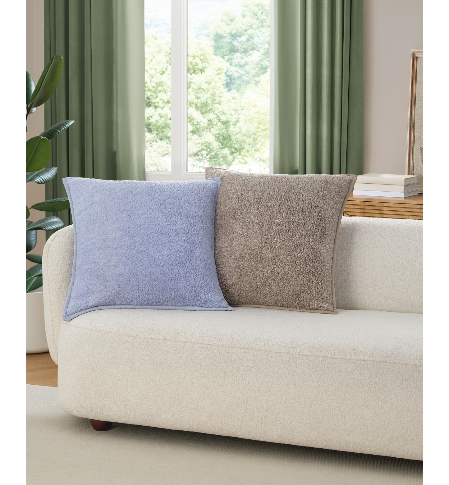 UGG® Classic UGGfluff 2-Pack Decorative Pillows, 20" x 20" - Fawn