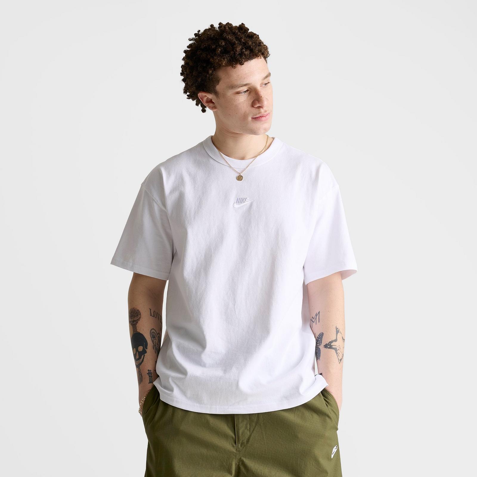 Men's Nike Sportswear Premium Essentials Futura T-Shirt - White