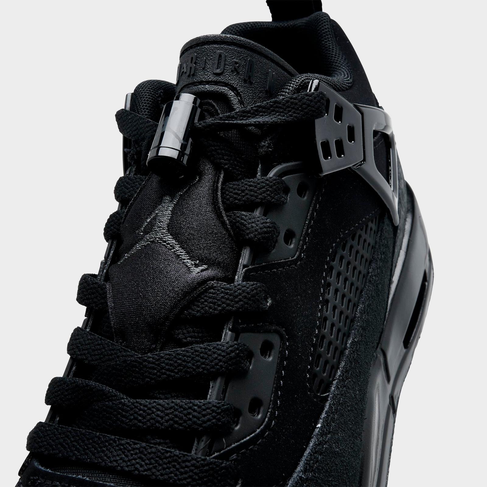 Big Kids' Jordan Spizike Low Casual Shoes - Black/Anthracite/Black - Left shoe facing left. Outside of the shoe. - view 3