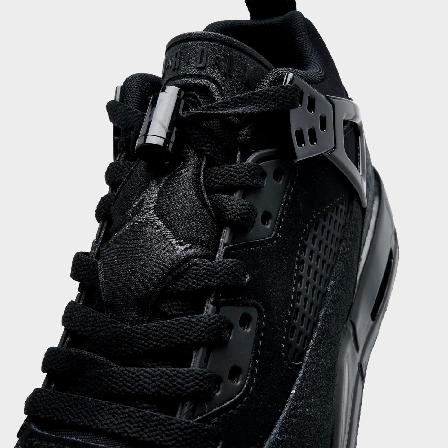Big Kids' Jordan Spizike Low Casual Shoes - Black/Anthracite/Black - Left shoe facing left. Outside of the shoe. - view 3