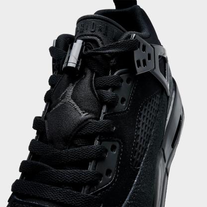 Big Kids' Jordan Spizike Low Casual Shoes - Black/Anthracite/Black - Left shoe facing left. Outside of the shoe. - view 3