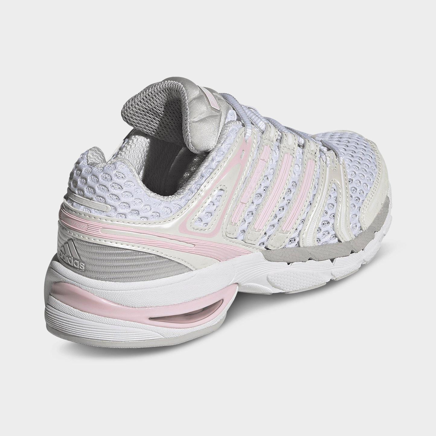 Girls' Big Kids' adidas x Liberty London Adistar Control 5 Casual Shoes - Clear Pink/Cloud White/Clear Pink - Back view
