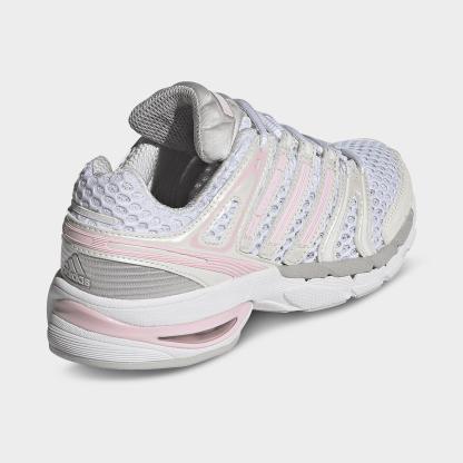 Girls' Big Kids' adidas x Liberty London Adistar Control 5 Casual Shoes - Clear Pink/Cloud White/Clear Pink - Back view