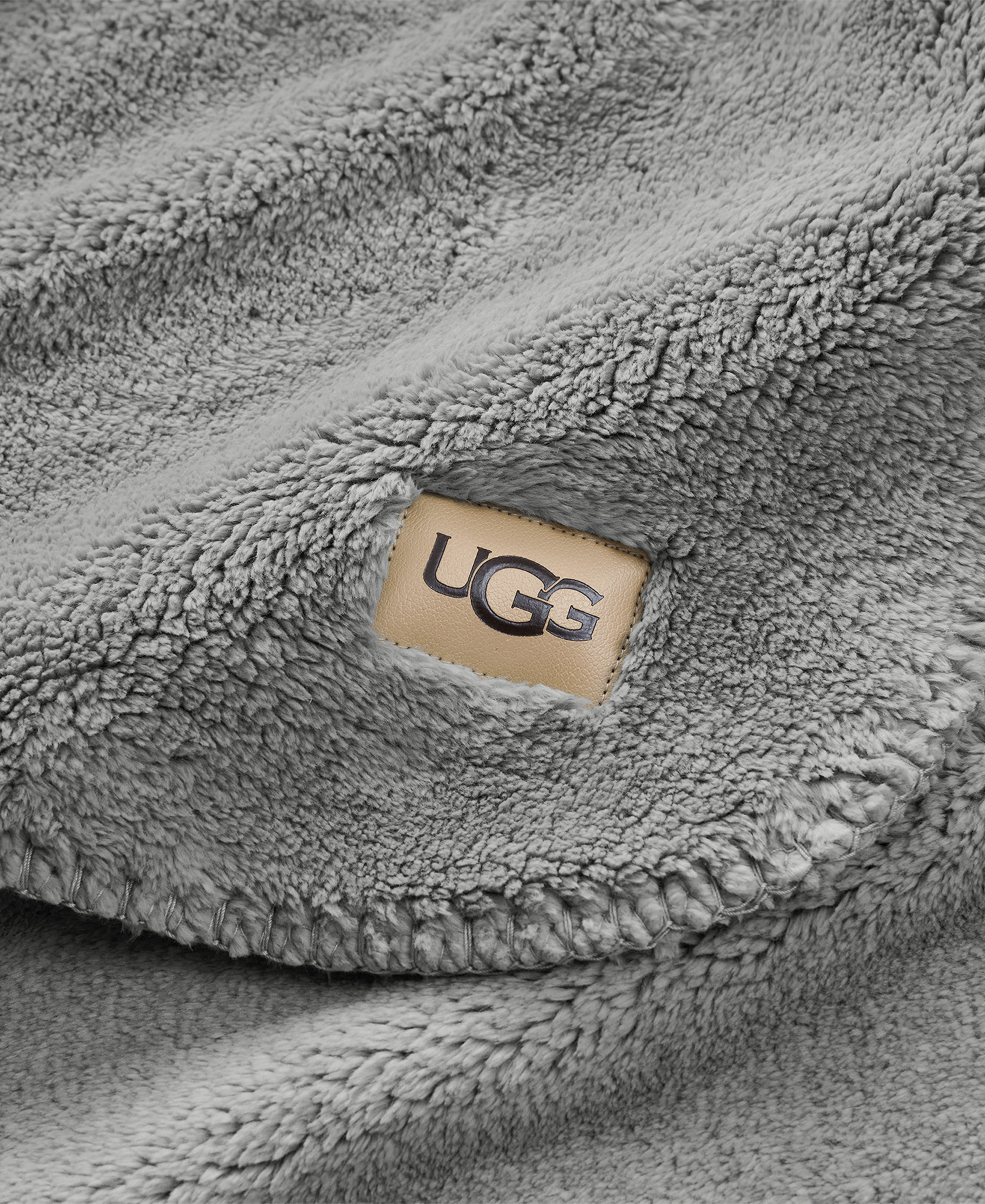 UGG® Saige Plush Throw, 50" x 70" - Seal