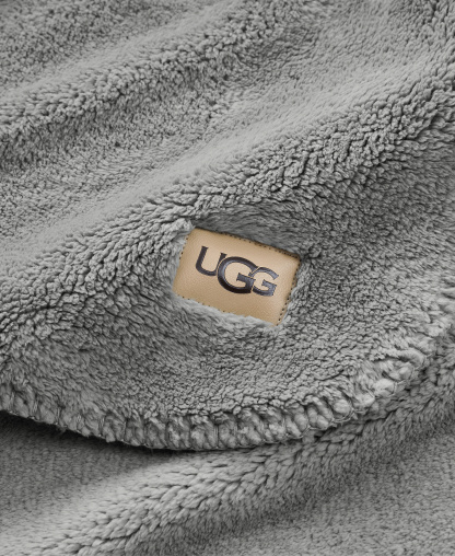 UGG® Saige Plush Throw, 50" x 70" - Seal