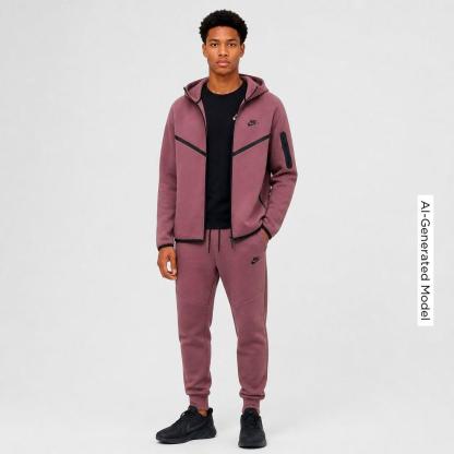 Men's Nithtke Tech Fleece Windrunner Full-Zip Hoodie - Part 1 - Tattoo/Black