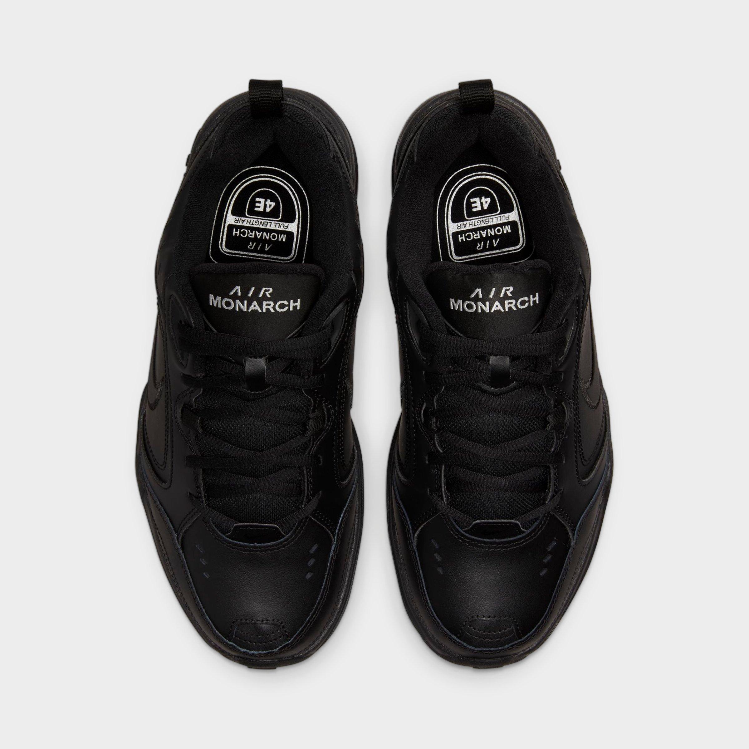 Men's Nithtke Air Monarch IV Casual Shoes (Wide Width 4E) - Black/Black - Top view