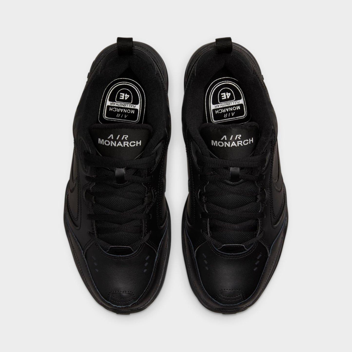 Men's Nithtke Air Monarch IV Casual Shoes (Wide Width 4E) - Black/Black - Top view
