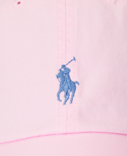Polo Ralph Lauren Women's The Iconic Cotton Chino Ball Cap - Carmel Pink /Jewel Blue