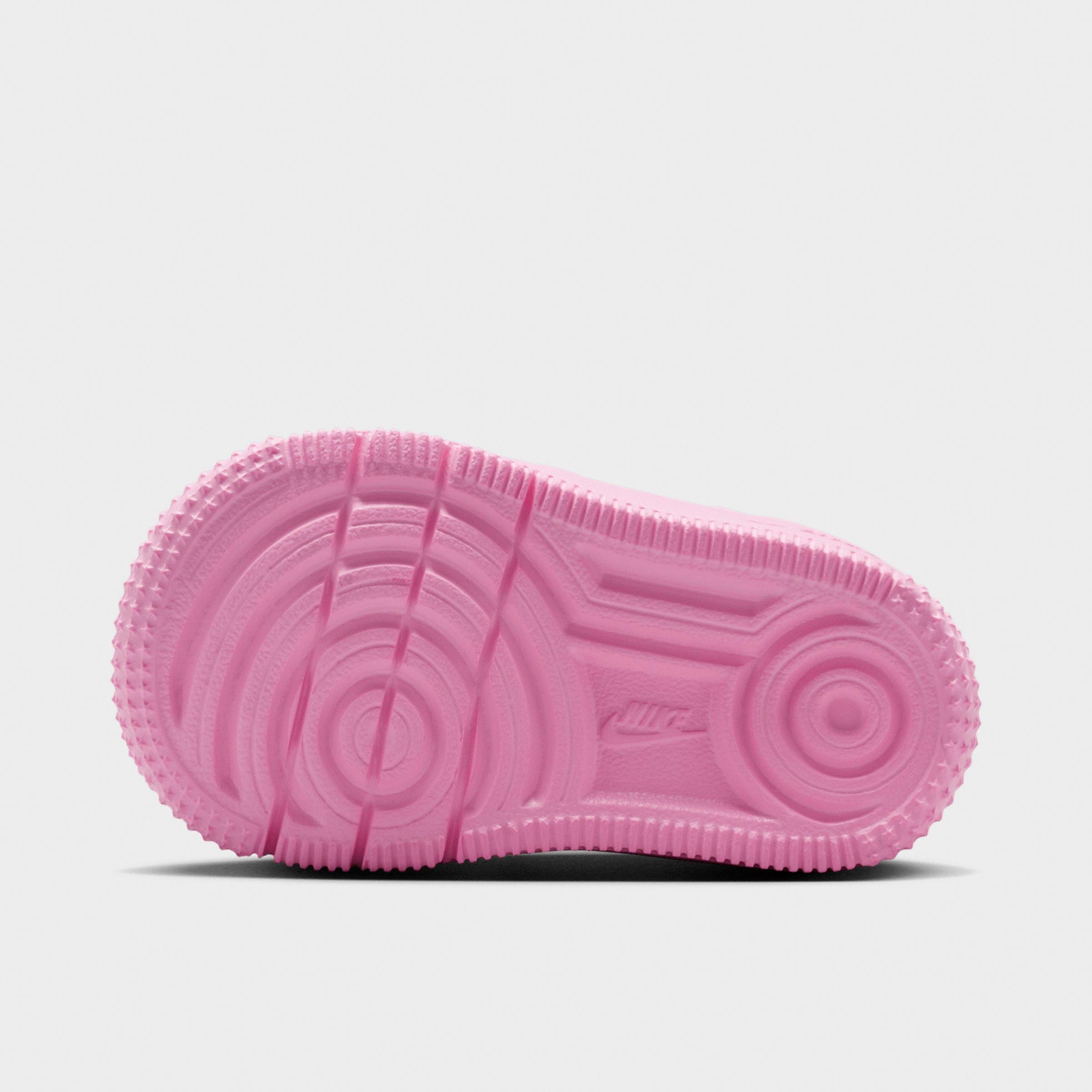 Infant and Kids' Toddler Nithtke Force 1 Low Casual Shoes - Part 2 - Pink Foam/Pink Rise/Pink Foam - Bottom view
