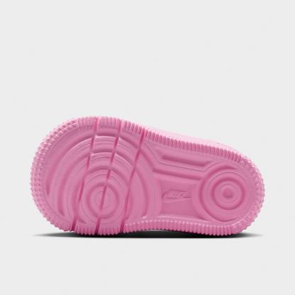 Infant and Kids' Toddler Nithtke Force 1 Low Casual Shoes - Part 2 - Pink Foam/Pink Rise/Pink Foam - Bottom view