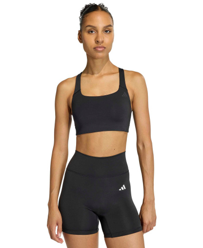 adidas Women's Workout Square Neck Support Bra - Black