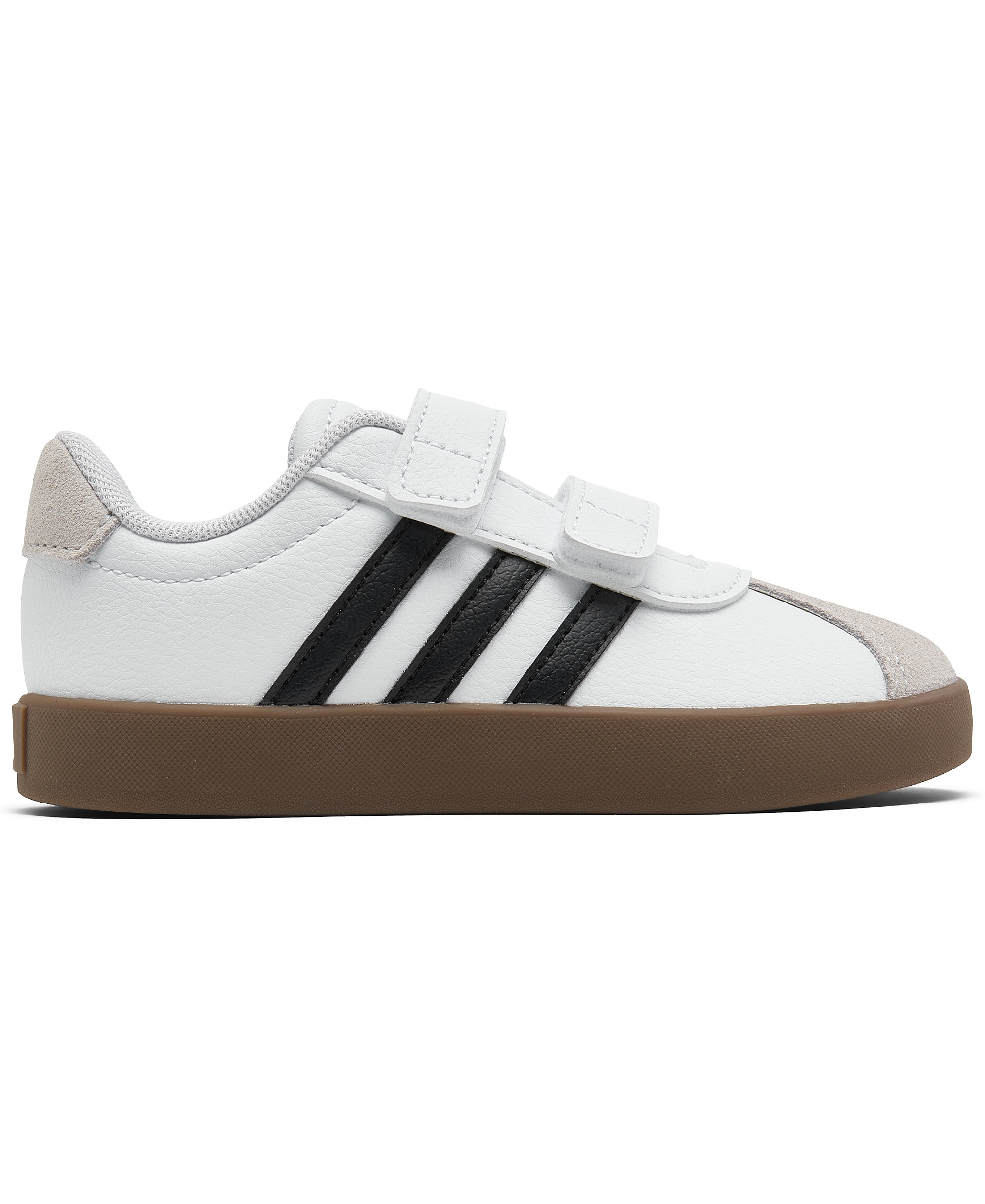 adidas Toddler Kids VL Court 3.0 Fastening Strap Casual Sneakers from Finish Line - White, Black