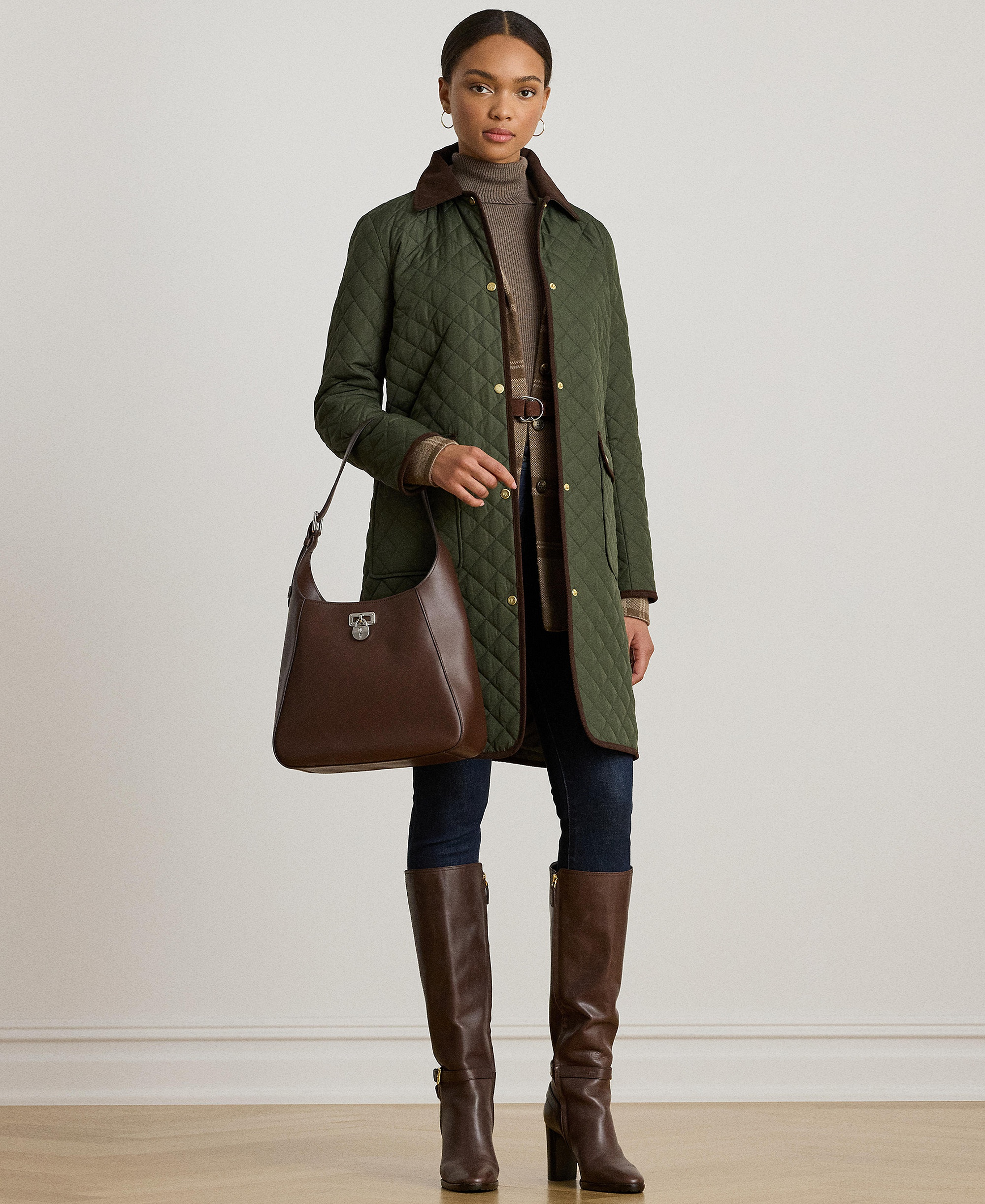 Lauren Ralph Lauren Women's Diamond-Quilted Coat, Created for Macy's - Litchfield Loden