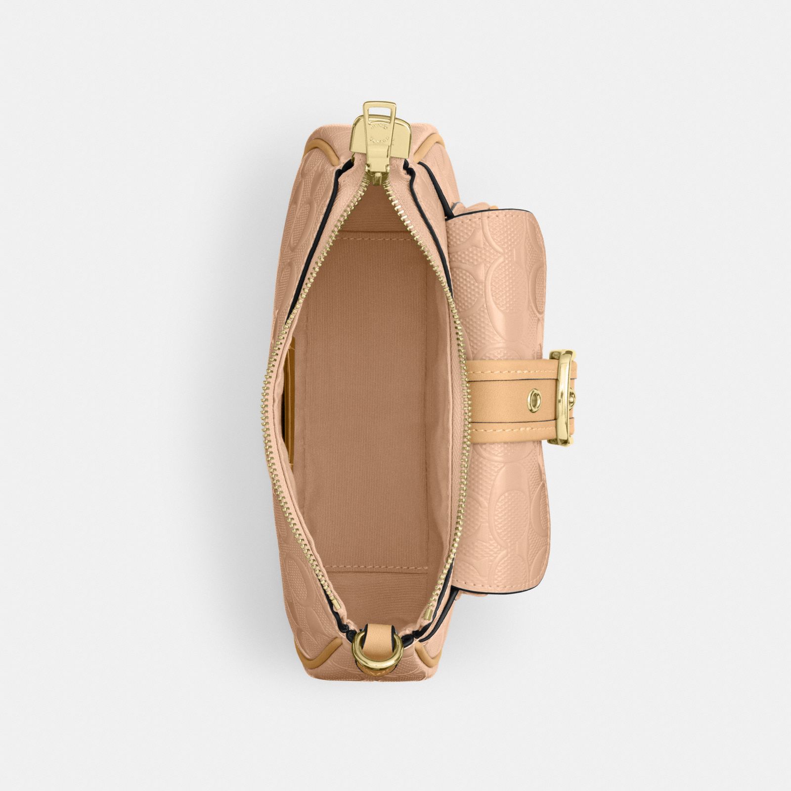 Ashton Mini Shoulder Bag In Signature Leather - Gold/Faded Blush - view 2